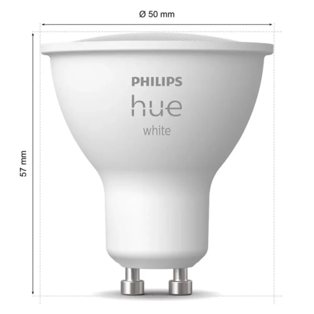 Philips Hue Smart Belysning|Philips Hue|White Smart LED-pære GU10 400 lm 1-pack