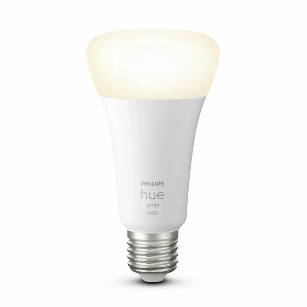 Philips Hue Smart Belysning|Smart Belysning|White Smart LED-pære E27 1600 lm