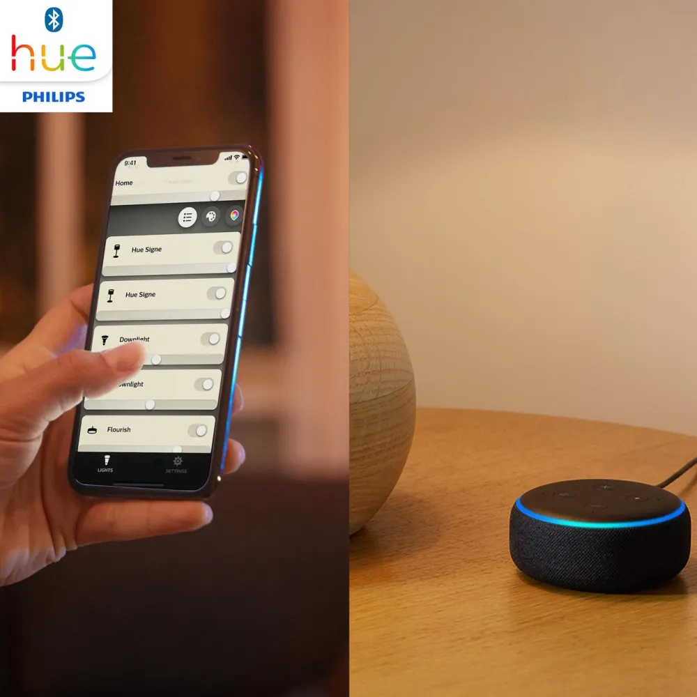 Philips Hue Smart Belysning|Smart Belysning|White Smart LED-pære E27 1600 lm