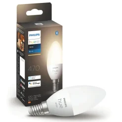 Philips Hue Smart Belysning|Smart Belysning|White Smart LED-pære E14 470 lm 1-pk.