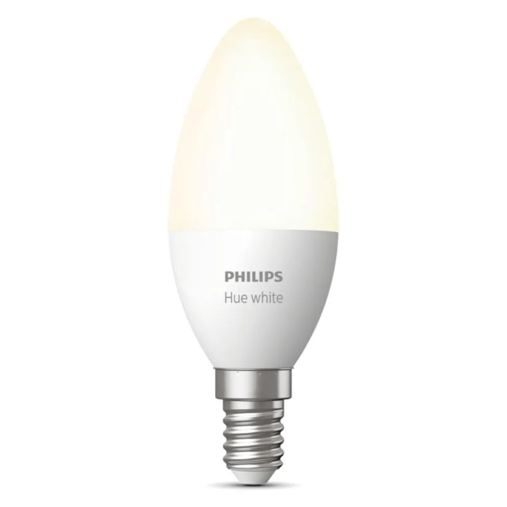 Philips Hue Smart Belysning|Smart Belysning|White Smart LED-pære E14 470 lm 1-pk.