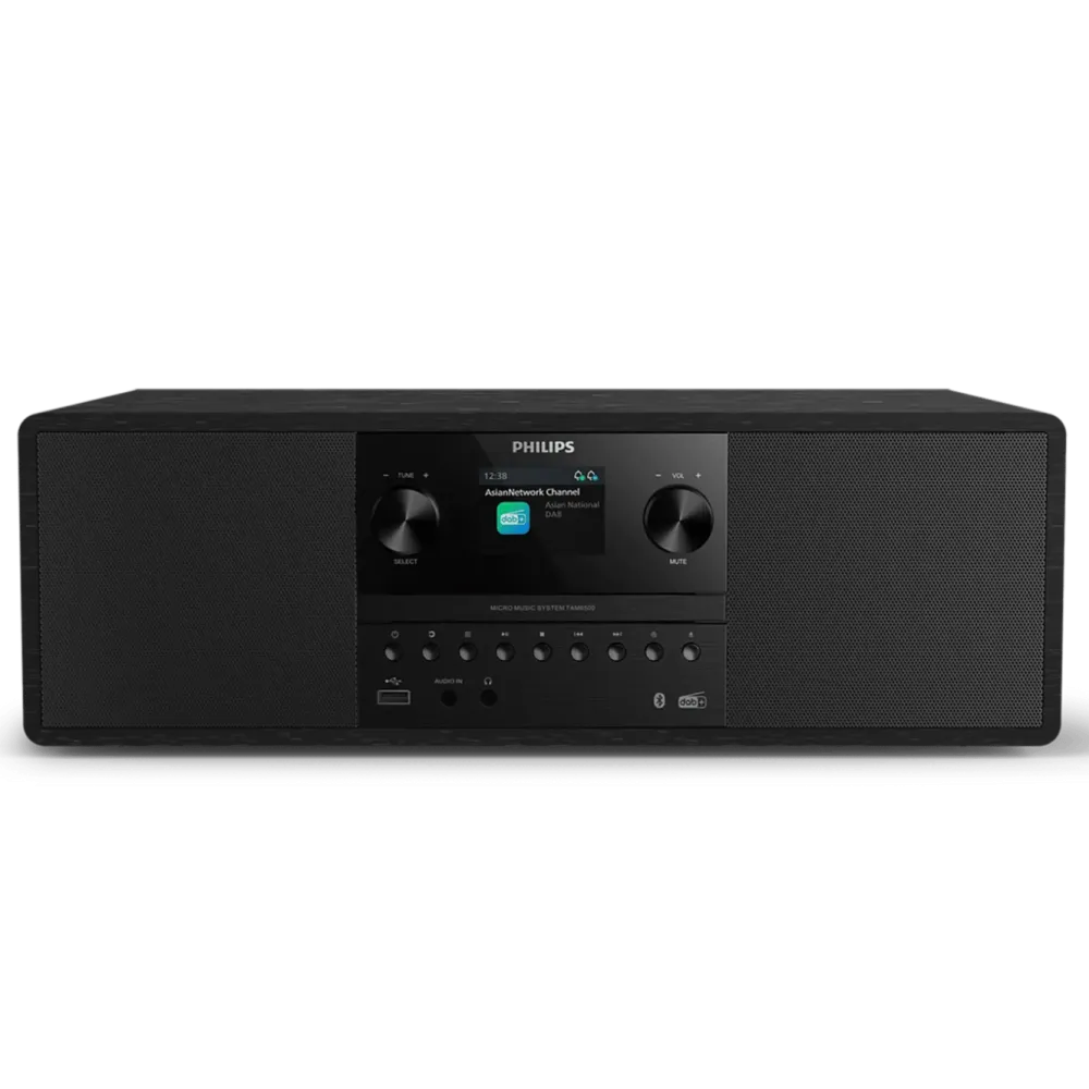 Philips Musikkspiller Og Radio|Kompakt mikrosystem TAM6500 med CD, DAB+ og Bluetooth