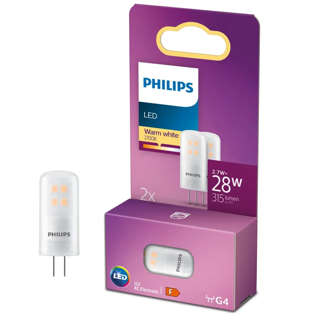 Philips Lyskilder|LED-pære G4 315 lm 2-pk