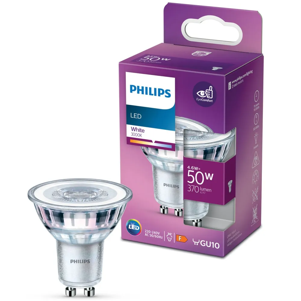 Philips Lyskilder|LED-pære GU10 370 lm