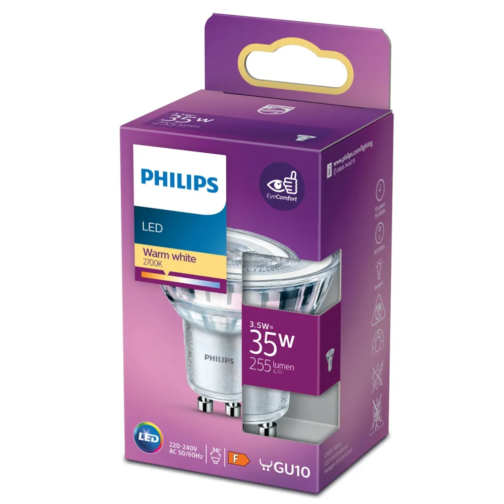 Philips Lyskilder|LED-pære GU10 255 lm