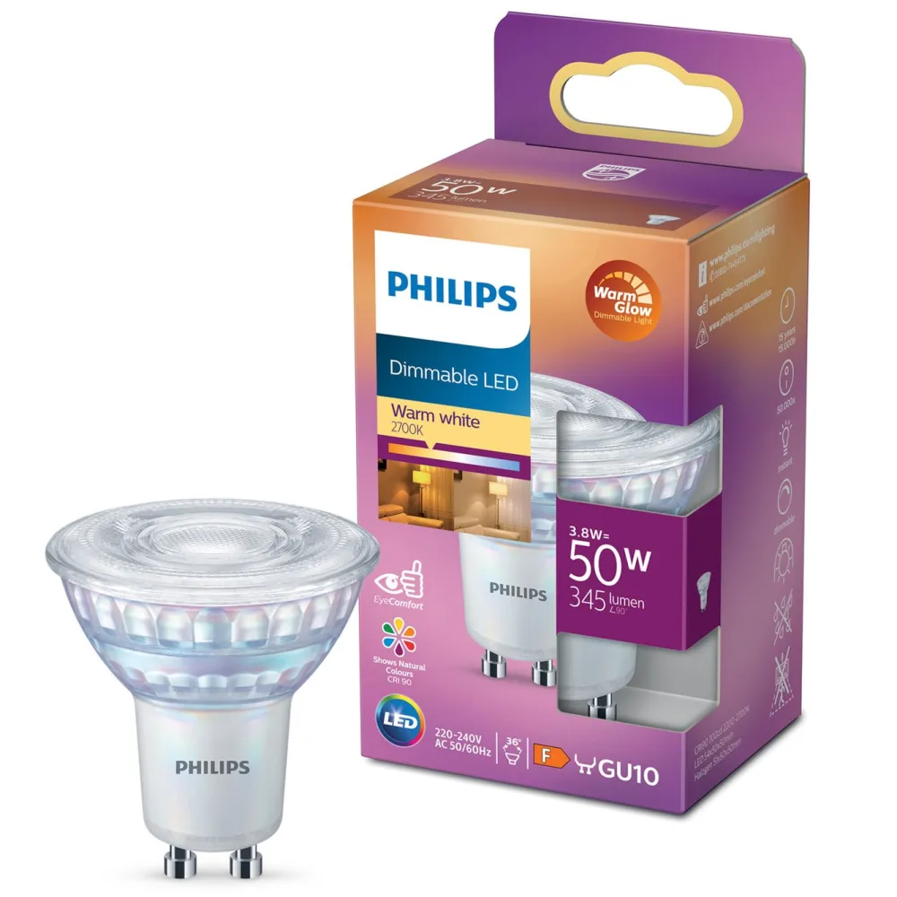 Philips Lyskilder|LED-pære GU10 345 lm