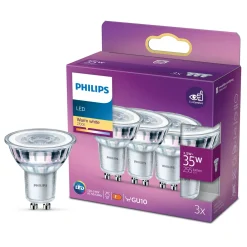 Philips Lyslenker|Taklamper|LED-pære GU10 255 lm 3-pk.