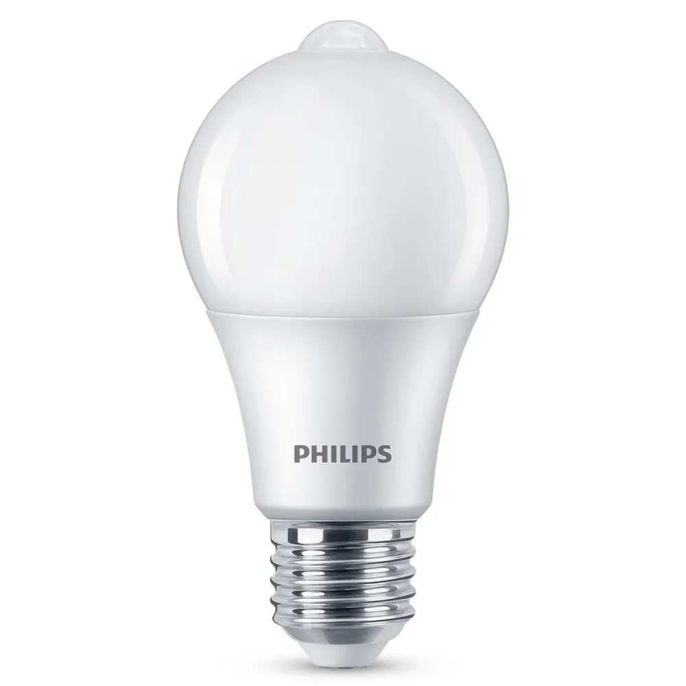 Philips Lyskilder|LED-pære med bevegelsessensor E27 806 lm