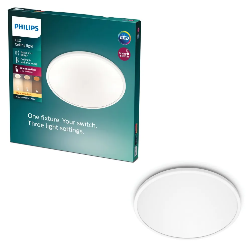 Philips Taklamper|Mauve Sceneswitch LED-plafond 1500 lm