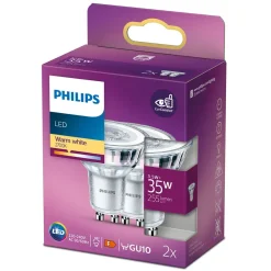 Philips Lyskilder|LED-pære Spotlight GU10 255 lm 2-pk.