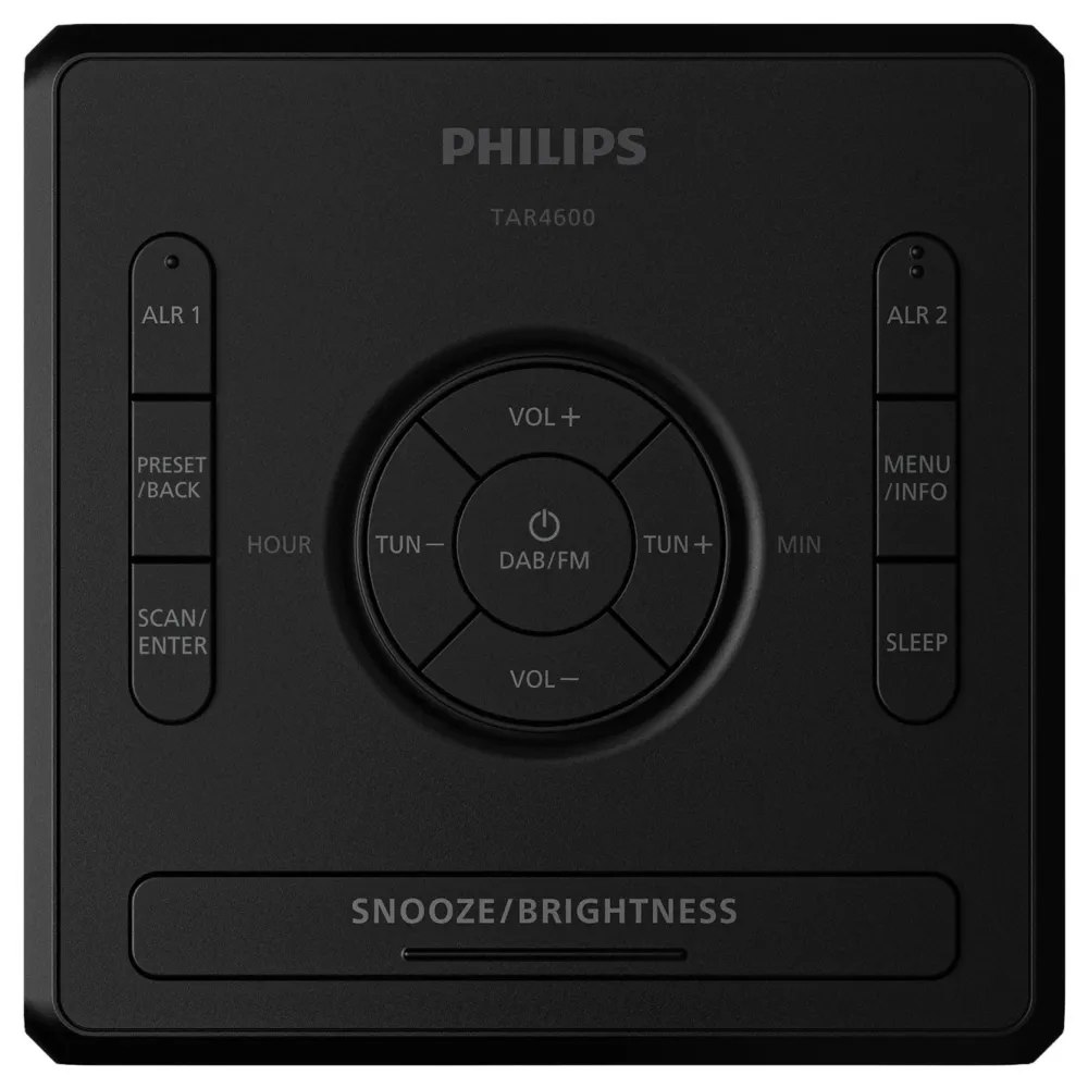 Philips Musikkspiller Og Radio|Klokker Og Tellere|R4600 DAB+-klokkeradio med USB-C-lading