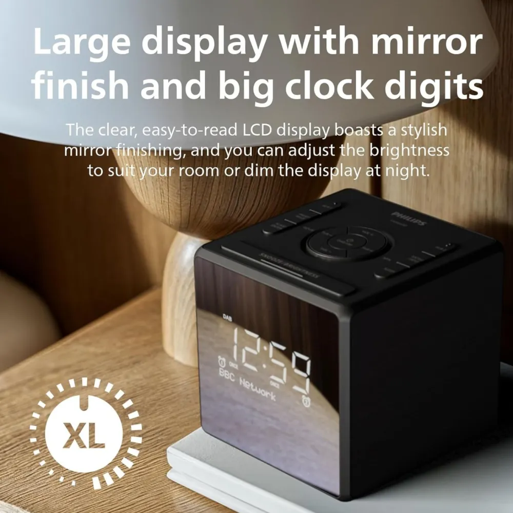 Philips Musikkspiller Og Radio|Klokker Og Tellere|R4600 DAB+-klokkeradio med USB-C-lading
