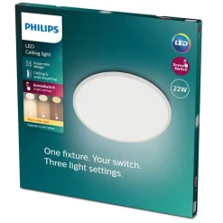 Philips Taklamper|Superslim CL550 taklampe 22 W SceneSwitch Hvit, Ø43 cm