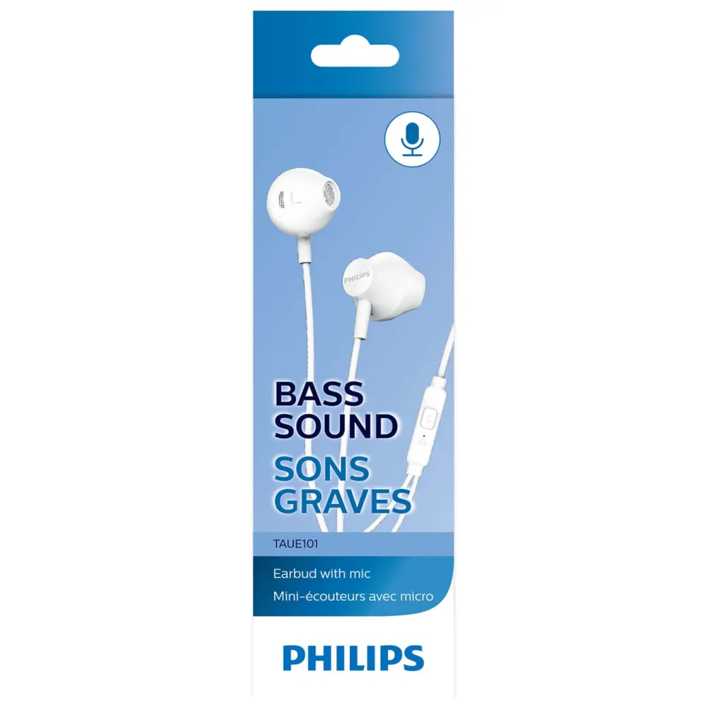 Philips Hodetelefoner Og Hodesett|TAUE101 in-ear-hodetelefoner med mikrofon