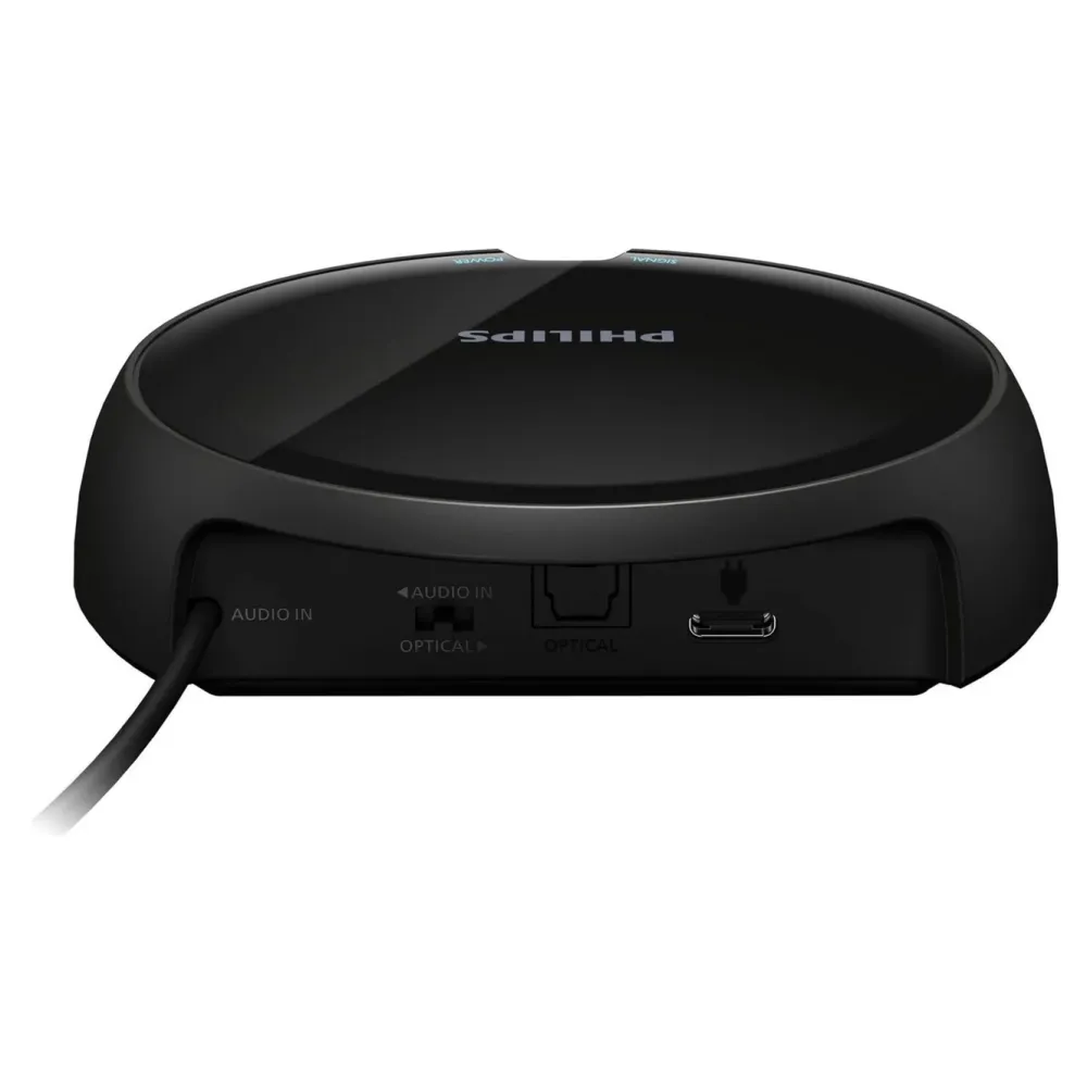 Philips Hodetelefoner Og Hodesett|Trådløse TV-hodetelefoner med ladestasjon Svart