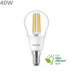Philips Lyskilder|Ultra Efficient E14 Kuleformet LED-pære 485 lm