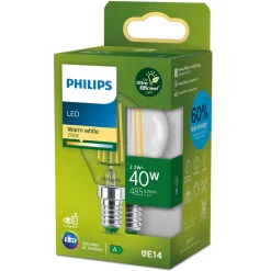 Philips Lyskilder|Ultra Efficient E14 LED-pære 485 lm