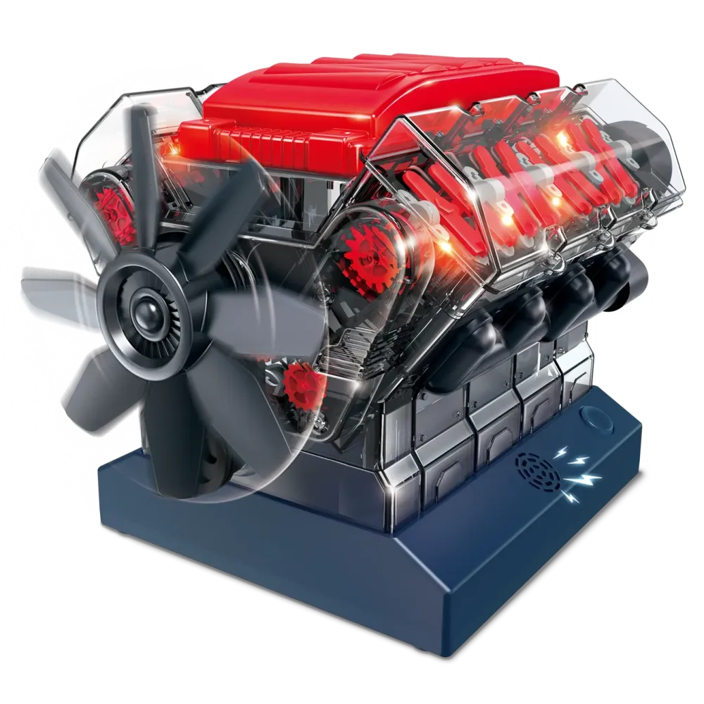Playknowlogy Barn Og Baby|V8-motor - byggesett