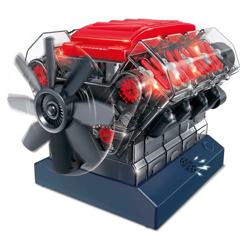 Playknowlogy Barn Og Baby|V8-motor - byggesett