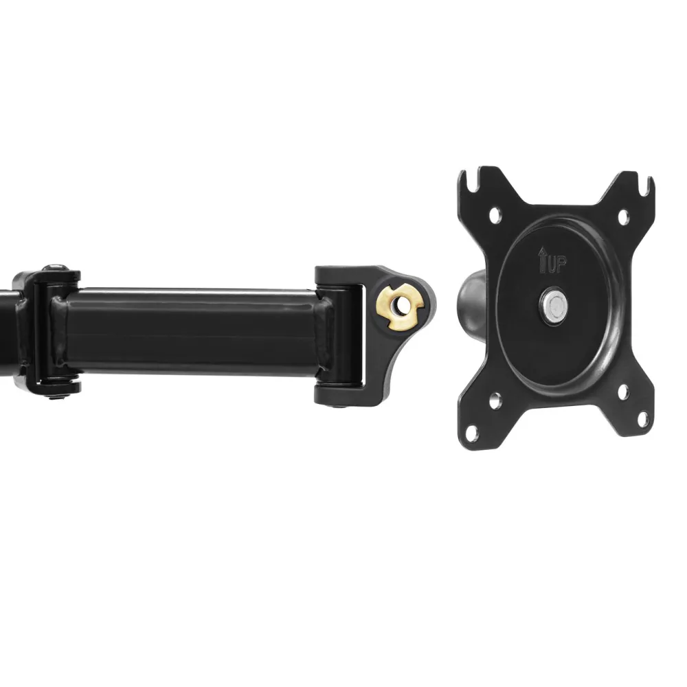 Plexgear Skjermfeste|Bordsfeste med 2 armer for skjermer opptil 27"