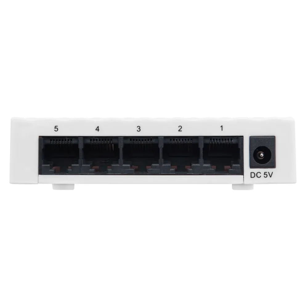 Plexgear Kablet Nettverk|Gigabitswitch CA103 med 5 porter (Gen. 2)