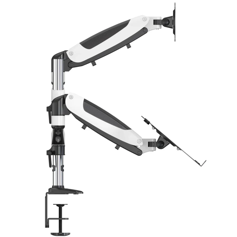 Plexgear Skjermfeste|Tilbehør Til Bærbar Pc|Kombinert bordfeste for laptop og monitor 13-32"