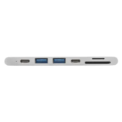 Plexgear Kabler Og Adaptere|Usb|Multiadapter for Thunderbolt 3 Space gray