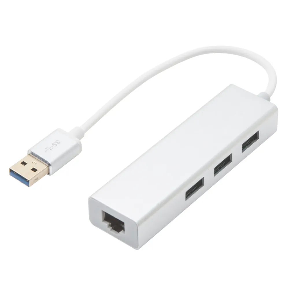 Plexgear Nettverkskort For Kablet Nettverk17|Portable 700 USB 5 Gb/s-hub og gigabit-nettverkskort
