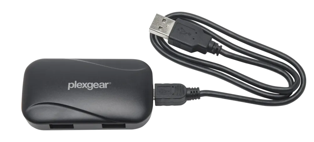 Plexgear Hjemmekontor|Kabler Og Adaptere|Portable 300 USB-hub, 4-veis