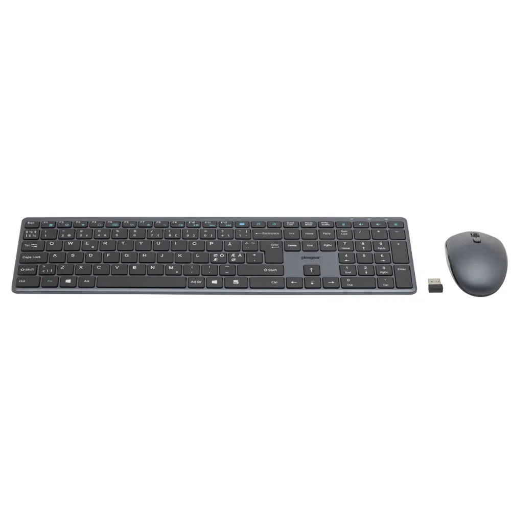 Plexgear Tastatur|Gaming Tastatur|Trådløst kontorsett MK114