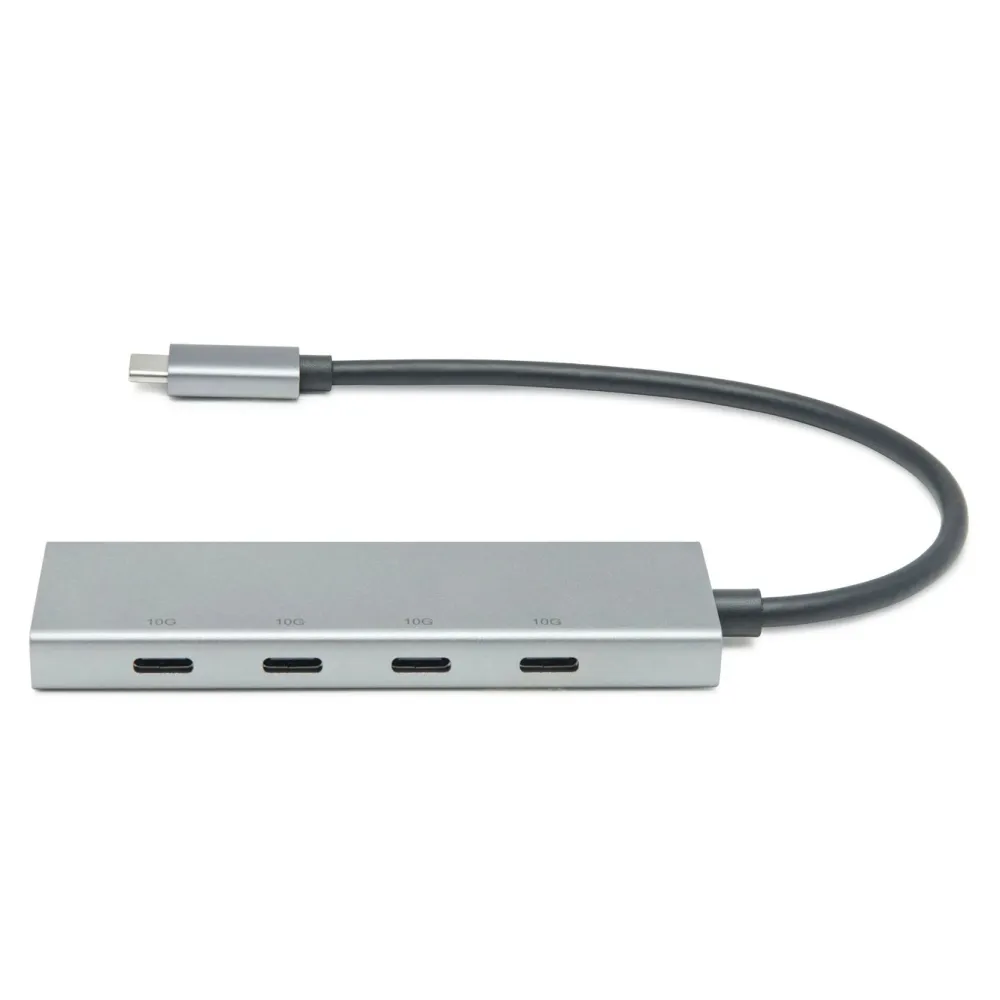 Plexgear Hjemmekontor|Mac-Tilbehør|USB-C-hub med 4 porter