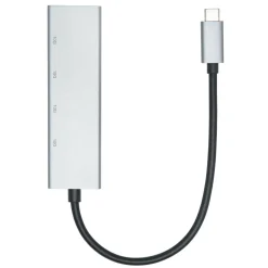 Plexgear Hjemmekontor|Mac-Tilbehør|USB-C-hub med 4 porter