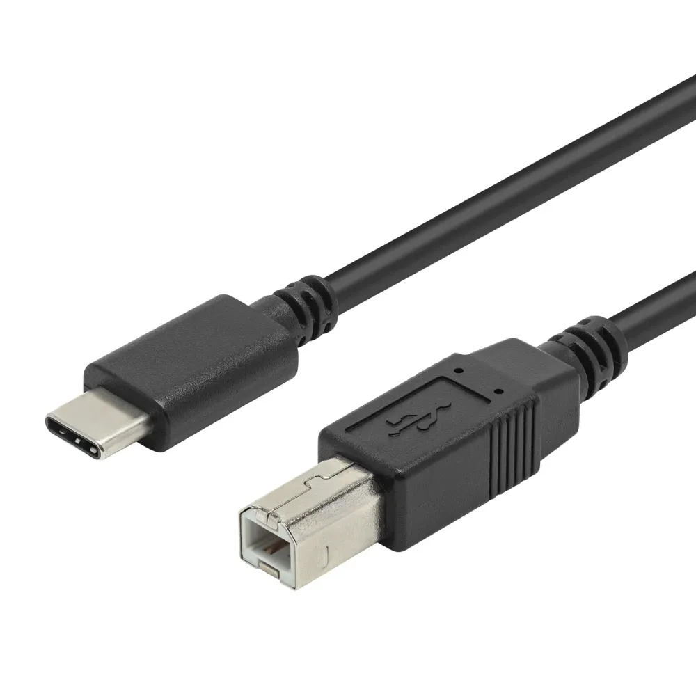 Plexgear Kabler Og Adaptere|Usb-C Kabler|USB-C til USB-B 2.0-kabel 1 m
