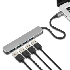 Plexgear Kabler Og Adaptere|Usb|USB-C til 4x USB-A-adapter CB223