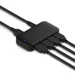 Plexgear Lagring|Tegnebrett|USB 5 Gb/s-hub med strømforsyning, 4-veis