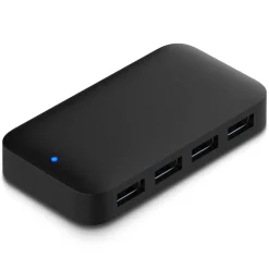 Plexgear Lagring|Tegnebrett|USB 5 Gb/s-hub med strømforsyning, 4-veis
