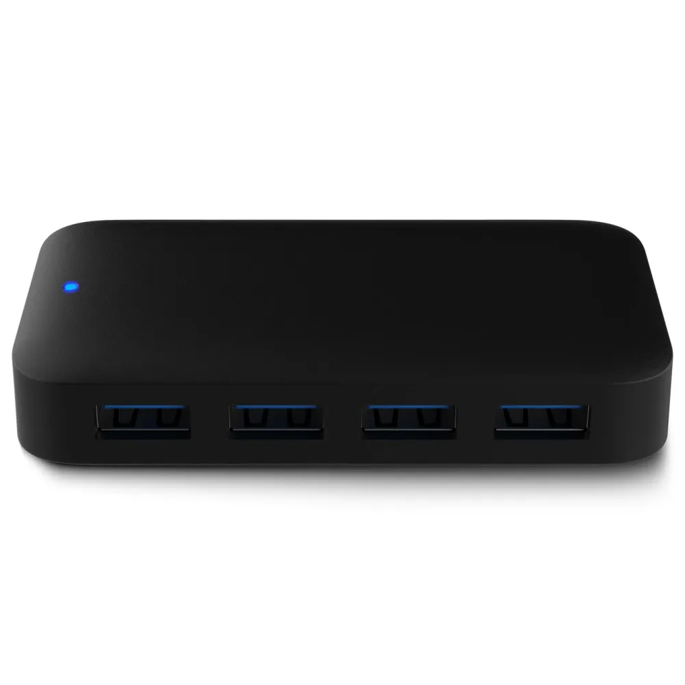 Plexgear Lagring|Tegnebrett|USB 5 Gb/s-hub med strømforsyning, 4-veis