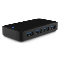 Plexgear Lagring|Tegnebrett|USB 5 Gb/s-hub med strømforsyning, 4-veis