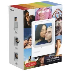 Polaroid Skrivere Og Tilbehør|Hi-Print 3×3 Photo Printer – bærbar fotoskriver + 10 ark