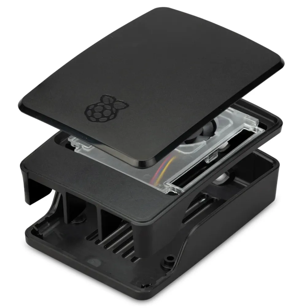 Raspberry Pi Datamus|Tilbehør Til Bærbar Pc|SC1159 Kabinett med vifte for 5 Model B