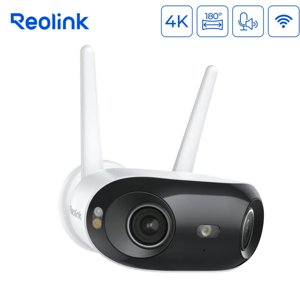 Reolink Kameraovervåking|Elite WiFi 4K 180° overvåkingskamera