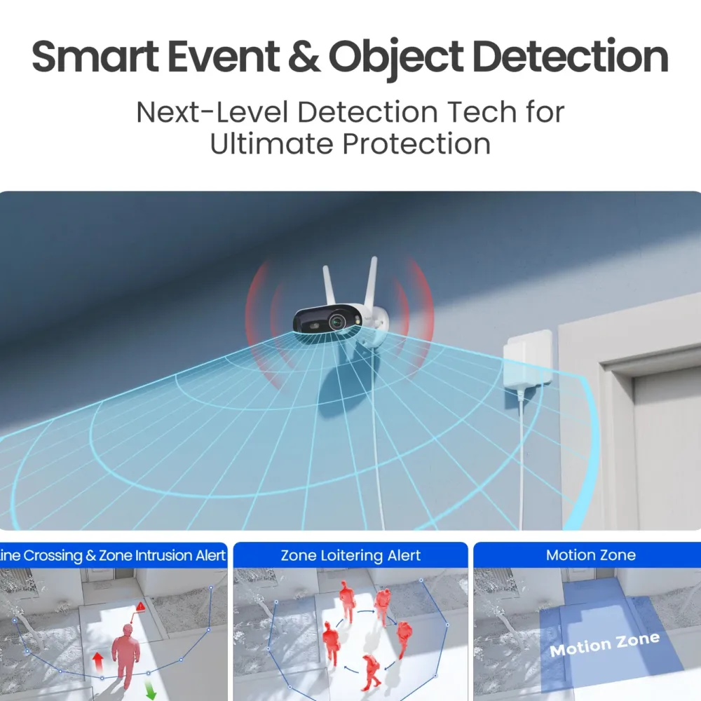 Reolink Kameraovervåking|Elite WiFi 4K 180° overvåkingskamera
