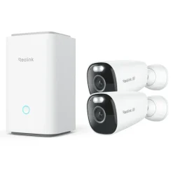 Reolink Kameraovervåking|Home Hub med 2x Argus Eco Ultra 4K-kamera