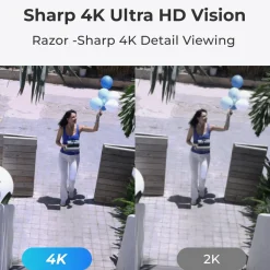 Reolink Kameraovervåking|Home Hub med 2x Argus Eco Ultra 4K-kamera