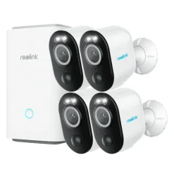 Reolink Kameraovervåking|Home Hub med 4x Argus 3 Pro 2K-kamera