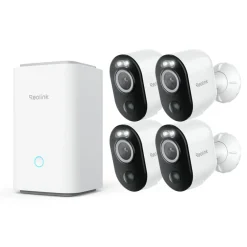 Reolink Kameraovervåking|Home Hub med 4x Argus 3 Ultra 4K-kamera