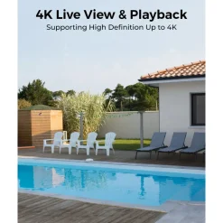 Reolink Kameraovervåking|Home Hub med 2x Argus 3 Ultra 4K-kamera