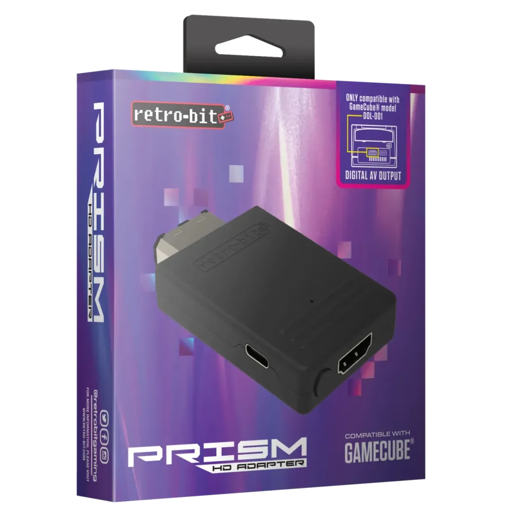 Retro-bit Tilbehør1|Kabler Og Adaptere|Prism HD Gamecube til HDMI-adapter