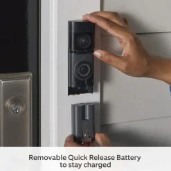 Ring Smart Dørklokke|Smart Dørklokke|Battery Video Doorbell Plus videodørklokke Nickel Silver