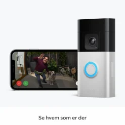 Ring Smart Dørklokke|Smart Dørklokke|Battery Video Doorbell Pro